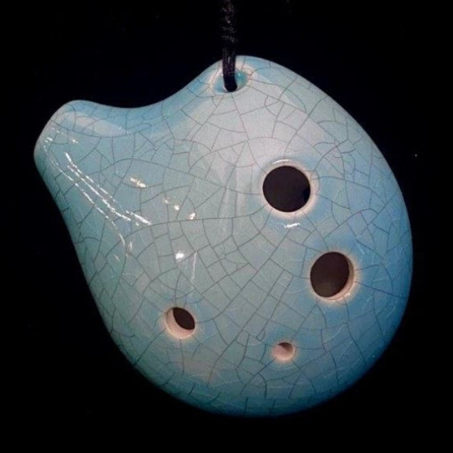 Alto C Ocarina, Seedpod Design, Jade Crackle