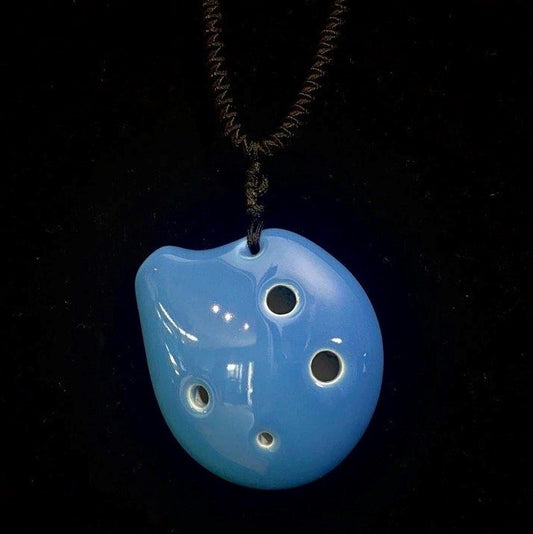 Soprano C Ocarina, Seedpod Design, Sky Blue