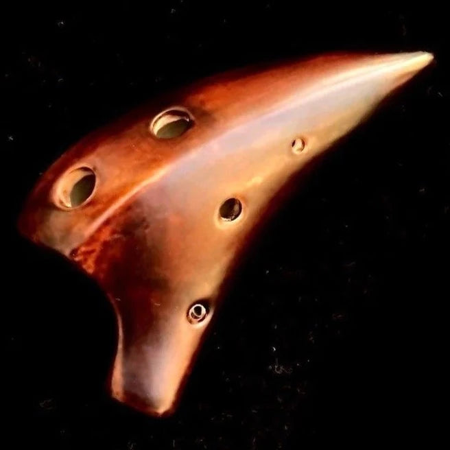 Soprano G Ocarina, Dragontooth Design, Strawfire