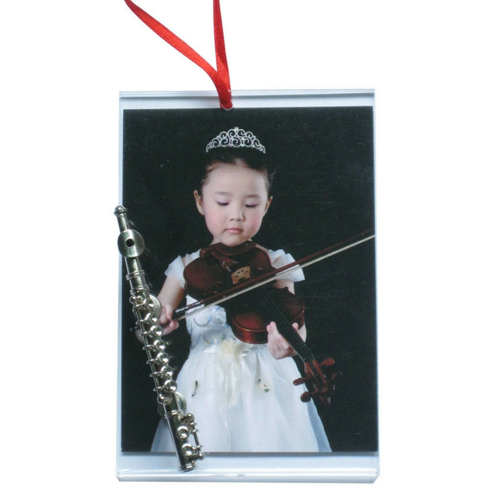 Music Picture Frame Ornament, Flute