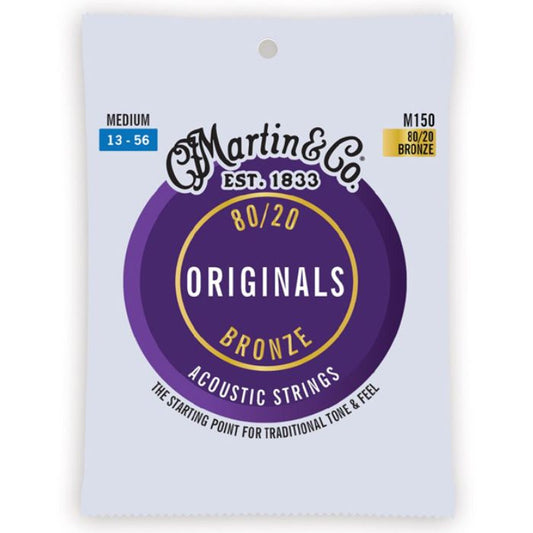 Guitar Strings, Acoustic, Martin M150 - Medium