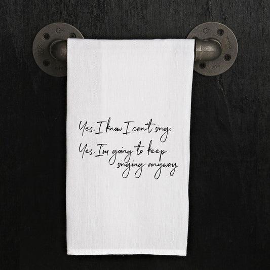 Music Hand Towel, Keep Singing