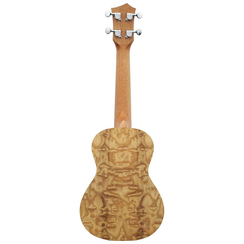 Eddy Finn EF-ASH-N Concert Ukulele, Quilted Ash