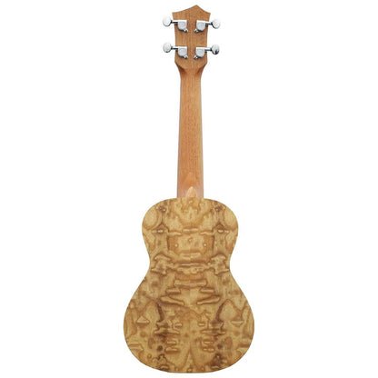 Eddy Finn EF-ASH-N Concert Ukulele, Quilted Ash