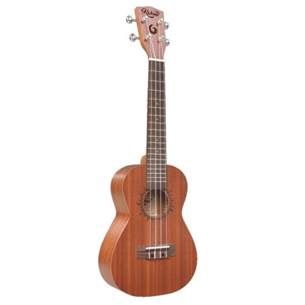 Kahua Mahogany Ukulele With Solar Eclipse Design, Concert