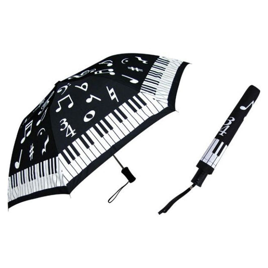 Umbrella, Piano Keyboard and Music Notes